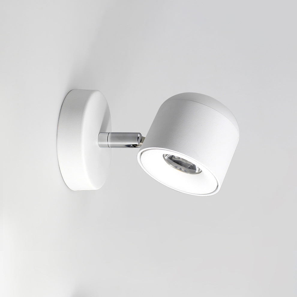 Cylinder Round Rotatable Aluminum LED Wall Sconce Lamp