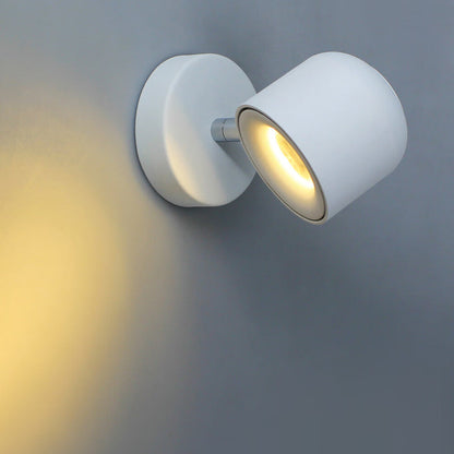 Cylinder Round Rotatable Aluminum LED Wall Sconce Lamp