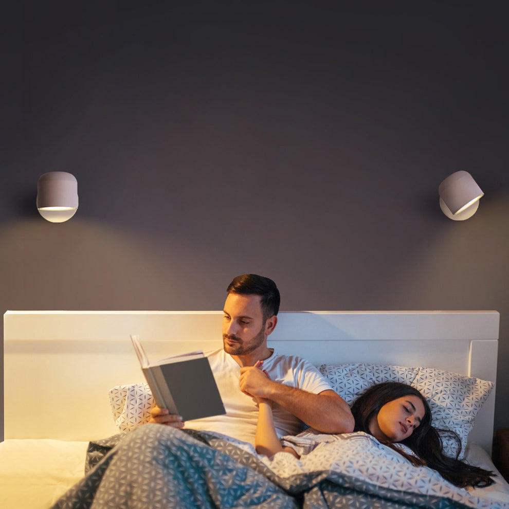 Cylinder Round Rotatable Aluminum LED Wall Sconce Lamp