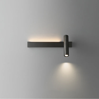 Rectangular Cylinder Acrylic Copper LED Wall Sconce Lamp
