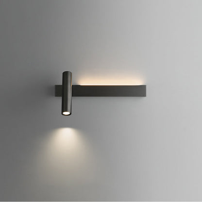 Rectangular Cylinder Acrylic Copper LED Wall Sconce Lamp