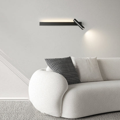 Rectangular Cylinder Acrylic Copper LED Wall Sconce Lamp