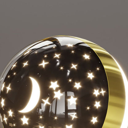 Deco Astronaut Round Orb Acrylic Iron LED Wall Sconce Lamp