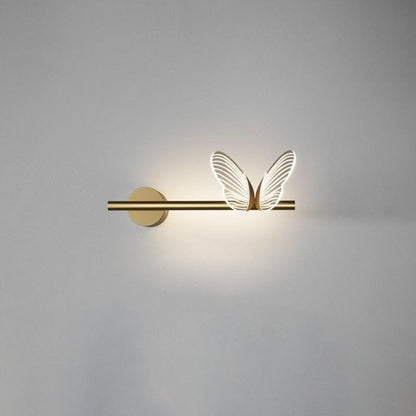 Butterfly Long Acrylic Aluminum Iron LED Wall Sconce Lamp