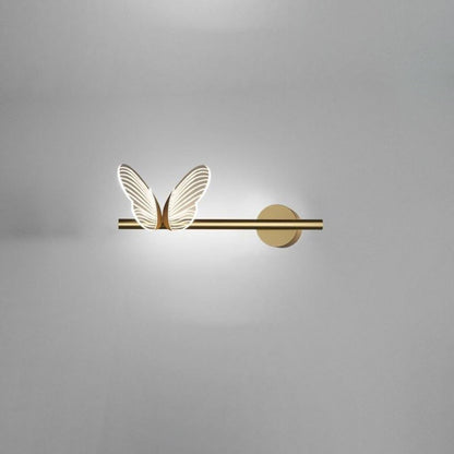 Butterfly Long Acrylic Aluminum Iron LED Wall Sconce Lamp