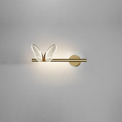 Butterfly Long Acrylic Aluminum Iron LED Wall Sconce Lamp