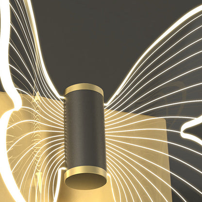 Scandinavian Acrylic Hardware LED Wall Sconce Lamp
