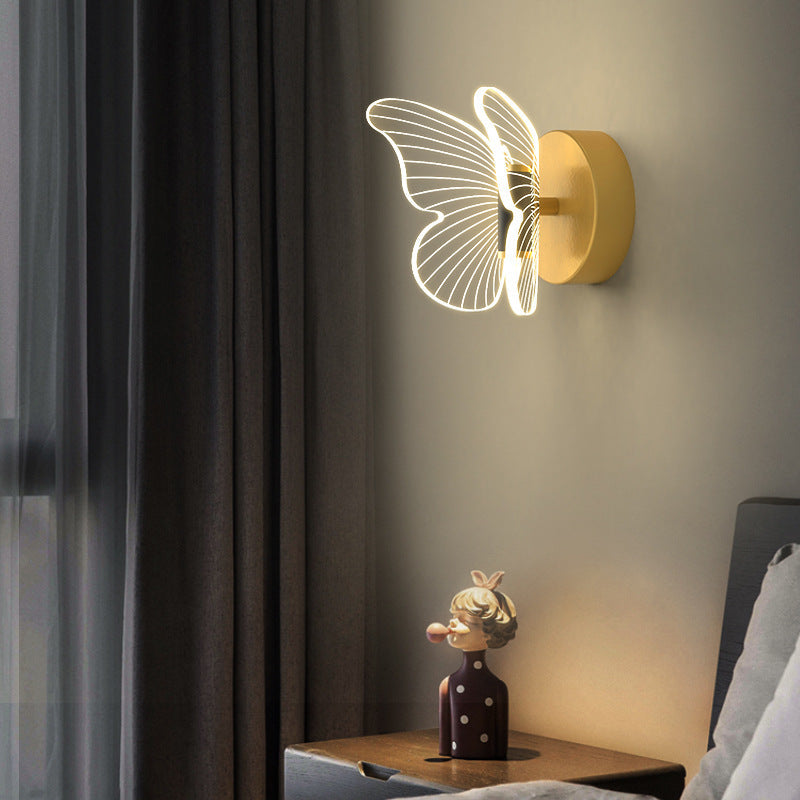 Scandinavian Acrylic Hardware LED Wall Sconce Lamp