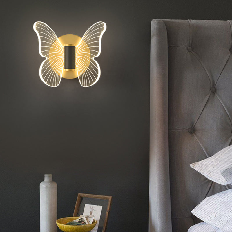 Scandinavian Acrylic Hardware LED Wall Sconce Lamp