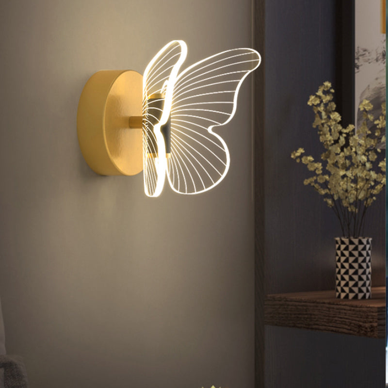 Scandinavian Acrylic Hardware LED Wall Sconce Lamp