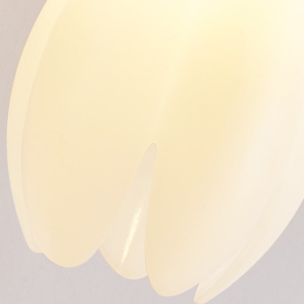 Scandinavian Round PVC Iron Wood 1-Light Wall Sconce Lamp