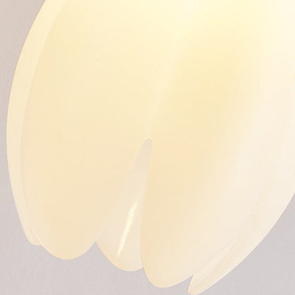 Scandinavian Round PVC Iron Wood 1-Light Wall Sconce Lamp