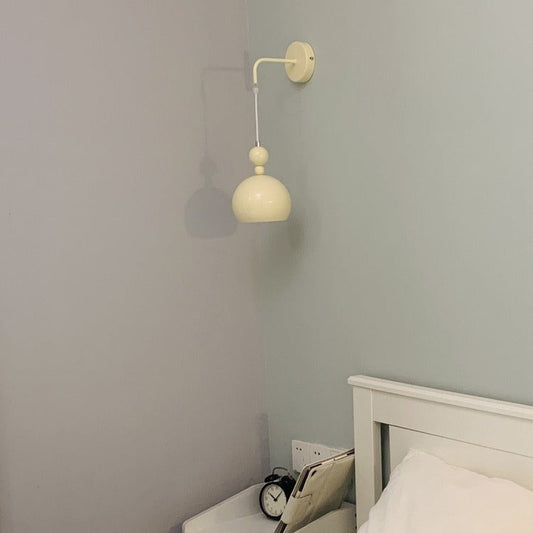 Scandinavian Lanyard Glass Iron 1-Light Wall Sconce Lamp