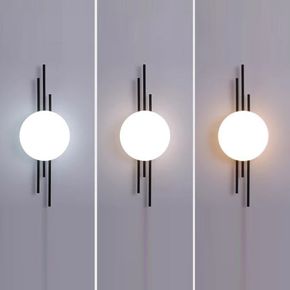 Scandinavian Round Acrylic Iron LED Wall Sconce Lamp