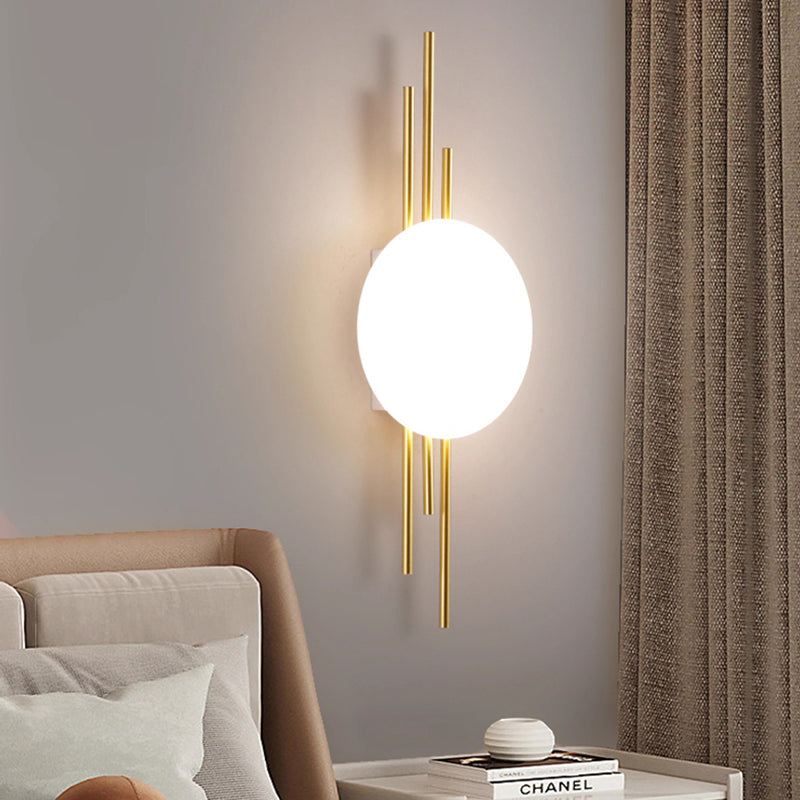 Scandinavian Round Acrylic Iron LED Wall Sconce Lamp