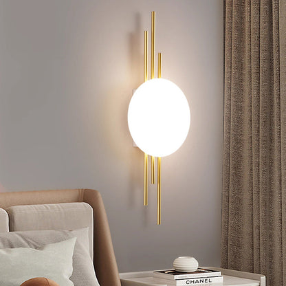 Scandinavian Round Acrylic Iron LED Wall Sconce Lamp
