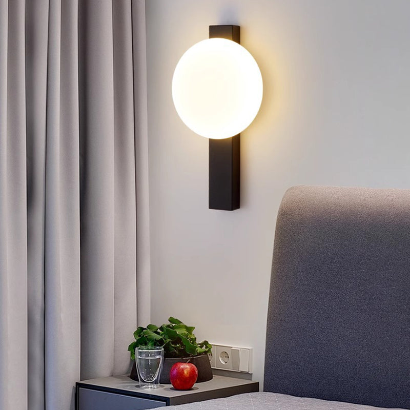 Scandinavian Round Acrylic Iron LED Wall Sconce Lamp