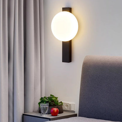 Scandinavian Round Acrylic Iron LED Wall Sconce Lamp