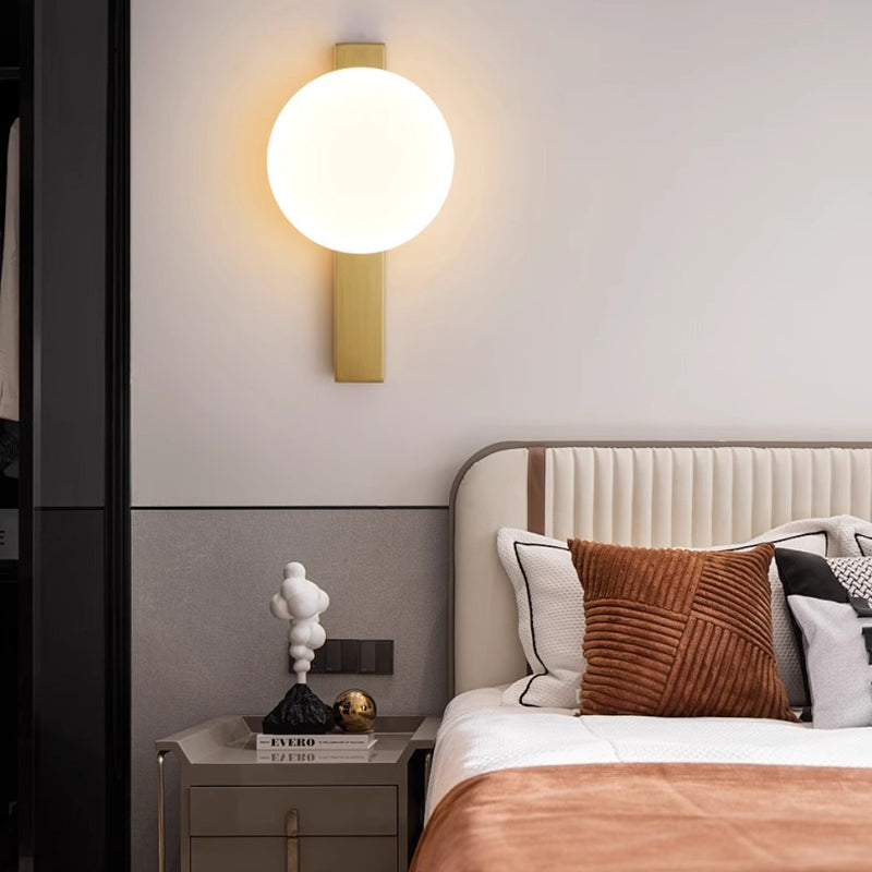 Scandinavian Round Acrylic Iron LED Wall Sconce Lamp