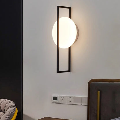 Scandinavian Round Acrylic Iron LED Wall Sconce Lamp