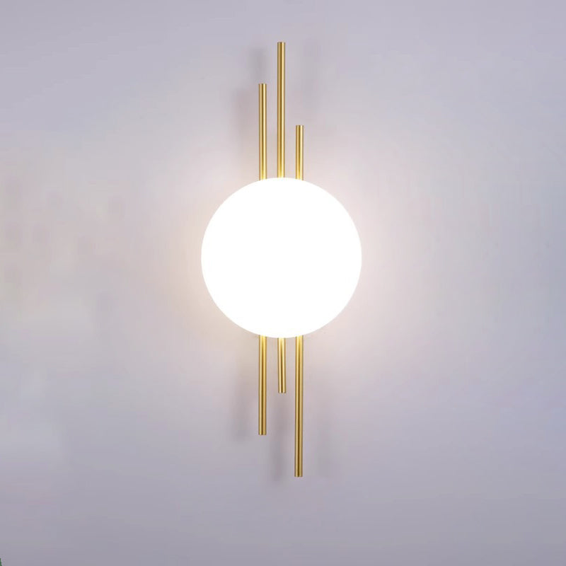 Scandinavian Round Acrylic Iron LED Wall Sconce Lamp
