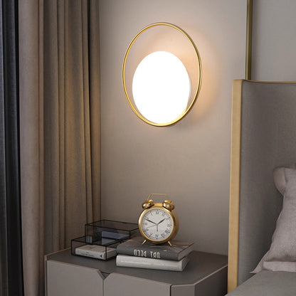 Scandinavian Round Acrylic Iron LED Wall Sconce Lamp
