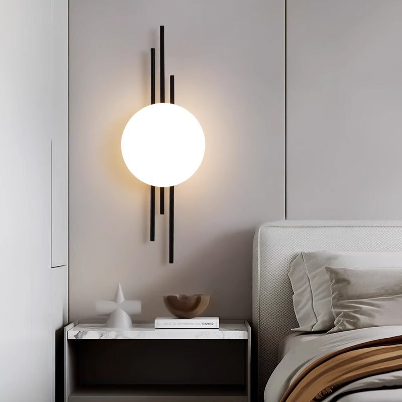 Scandinavian Round Acrylic Iron LED Wall Sconce Lamp