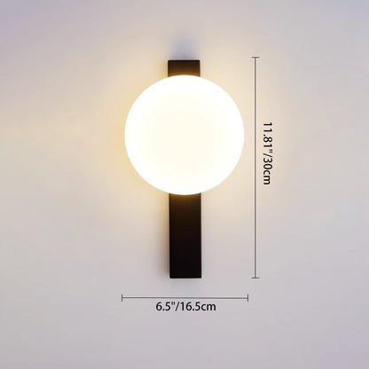 Scandinavian Round Acrylic Iron LED Wall Sconce Lamp