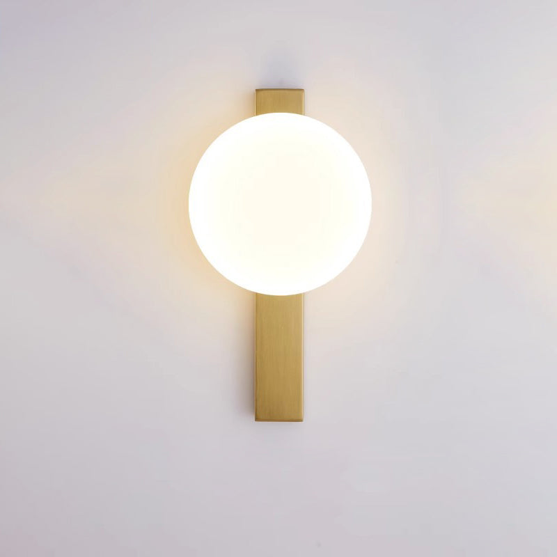 Scandinavian Round Acrylic Iron LED Wall Sconce Lamp