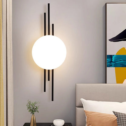 Scandinavian Round Acrylic Iron LED Wall Sconce Lamp