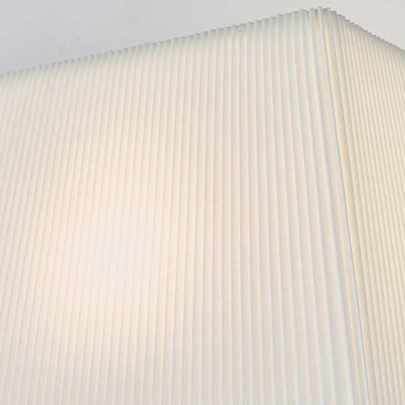 Scalloped Square Fabric Iron 1-Light Wall Sconce Lamp