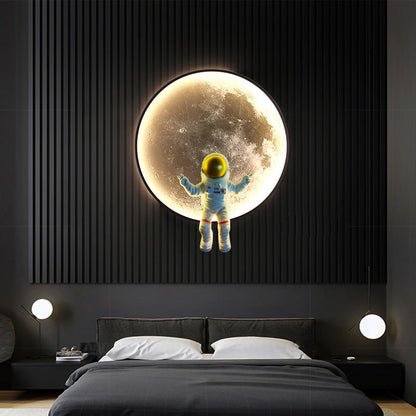 Deco Starry Night Round PC Aluminum Wall Sconce Lamp