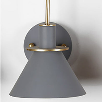 Scandinavian Curved Round Iron 1-Light Wall Sconce Lamp
