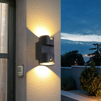 Simplicity Aluminium Glass Cylinder LED Wall Sconce Lamp