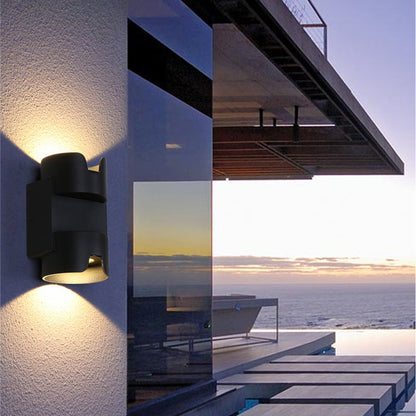 Simplicity Aluminium Glass Cylinder LED Wall Sconce Lamp