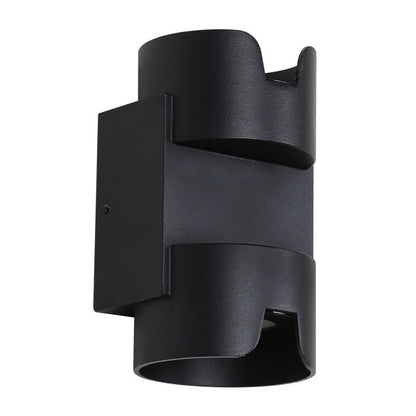 Simplicity Aluminium Glass Cylinder LED Wall Sconce Lamp