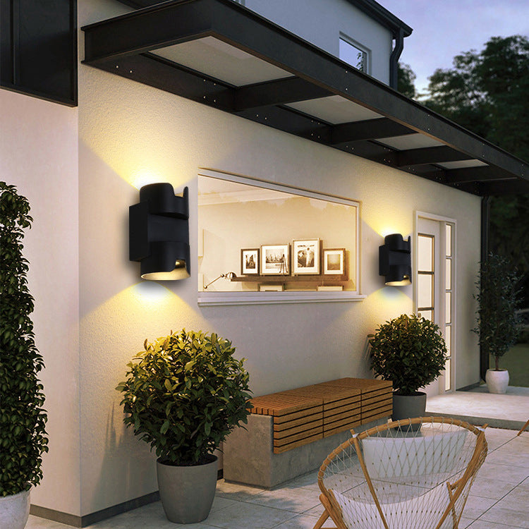 Simplicity Aluminium Glass Cylinder LED Wall Sconce Lamp