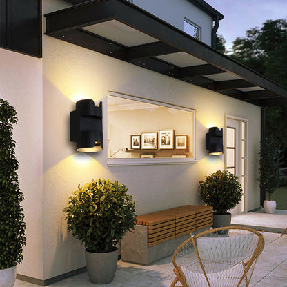 Simplicity Aluminium Glass Cylinder LED Wall Sconce Lamp
