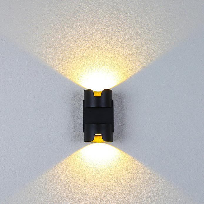 Simplicity Aluminium Glass Cylinder LED Wall Sconce Lamp
