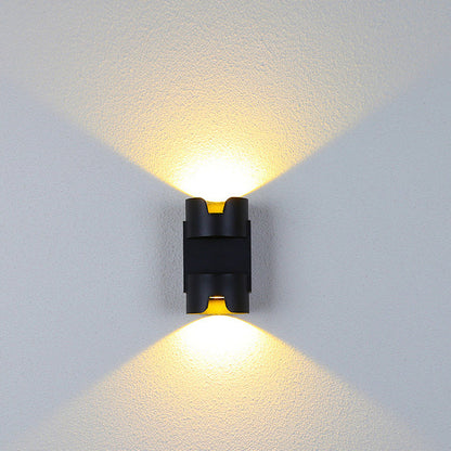 Simplicity Aluminium Glass Cylinder LED Wall Sconce Lamp