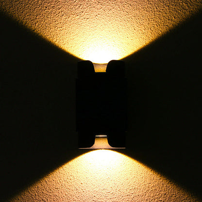 Simplicity Aluminium Glass Cylinder LED Wall Sconce Lamp