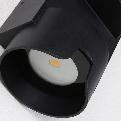 Simplicity Aluminium Glass Cylinder LED Wall Sconce Lamp