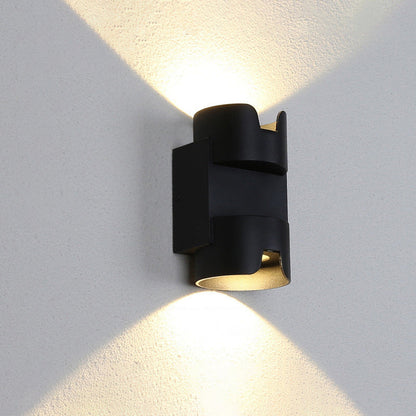Simplicity Aluminium Glass Cylinder LED Wall Sconce Lamp