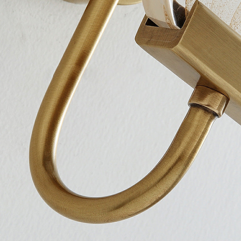 Mid-century Glass Square Elliptical LED Wall Sconce Lamp