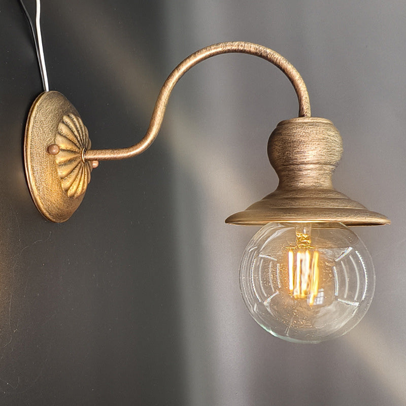 Contemporary Industrial Iron Conic 1-Light Wall Sconce Lamp