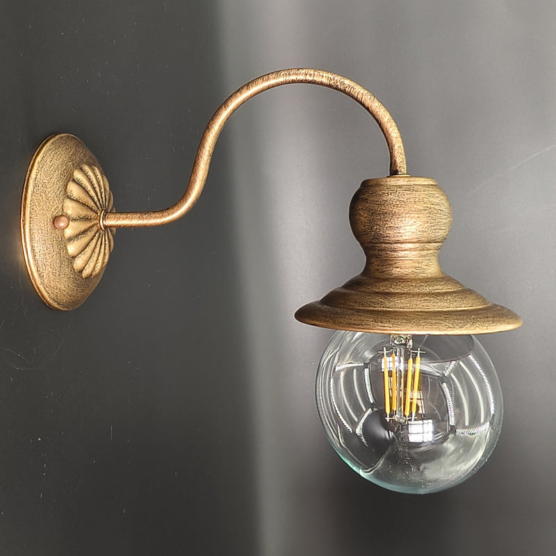 Contemporary Industrial Iron Conic 1-Light Wall Sconce Lamp