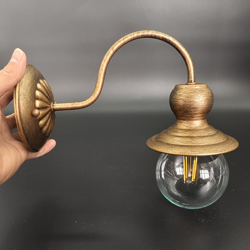 Contemporary Industrial Iron Conic 1-Light Wall Sconce Lamp