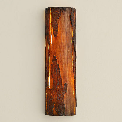 Scandinavian Tree Stump Rock-Like 1-Light Wall Sconce Lamp