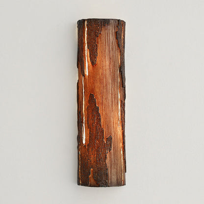 Scandinavian Tree Stump Rock-Like 1-Light Wall Sconce Lamp