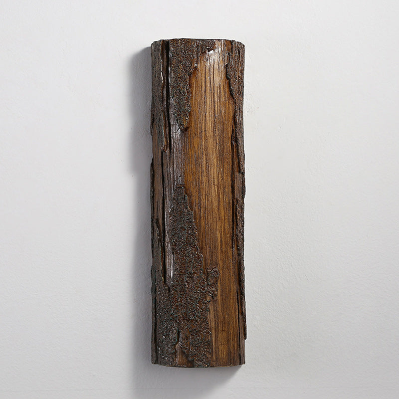Scandinavian Tree Stump Rock-Like 1-Light Wall Sconce Lamp